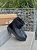 Зимові Черевики UGG Classic II Mini Black Leather / УГГ Класик 2 Міні Лезер Чорні, фото 10