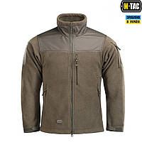 Тактична флісова кофта M-Tac Alpha microfleece GEN.II DARK OLIVE зимова військова фліска армійська куртка
