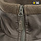 Тактична флісова кофта M-Tac Alpha microfleece GEN.II DARK OLIVE зимова військова фліска армійська куртка - фото 5 - id-p1991493634