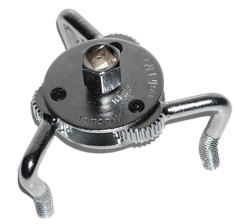 Съемник масляного фильтра краб 45 - 110 мм 3/8"+1/2", изогнутый Alloid ...