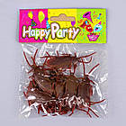 Набір пластикових тарганів на Хелловін, 6 см, фото 4