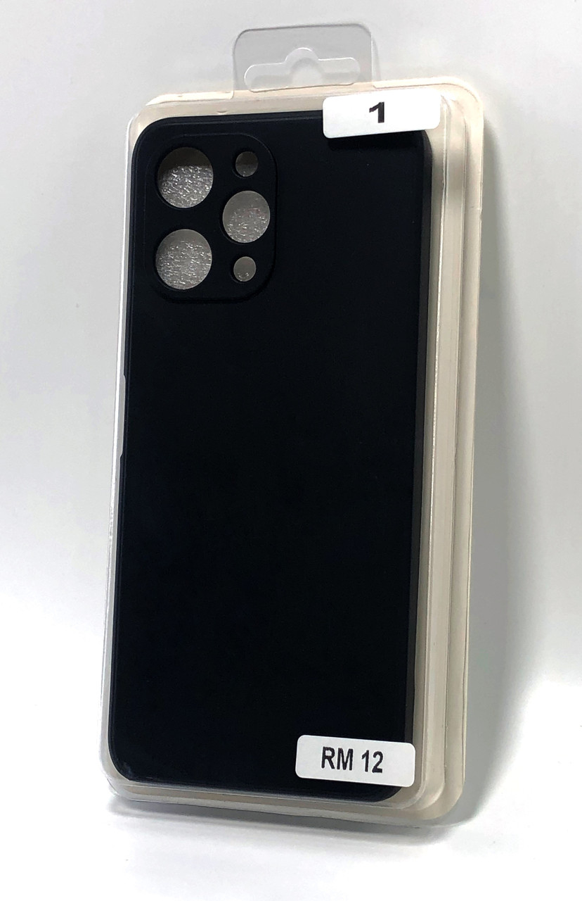 Чохол для телефону Xiaomi Redmi 12 Silicone Original FULL №1 black (4you), фото 1