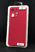 Чехол для телефона Xiaomi Redmi 12 Silicon Original FULL №2 Rose red (4you)
