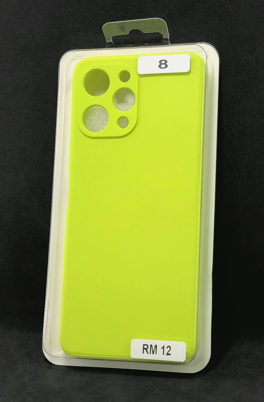 Чохол для телефону Xiaomi Redmi 12 Silicone Original FULL №8 Yellow (4you)