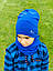 Комплект шапка з хомутом для хлопчика, фото 2