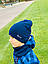 Комплект шапка з хомутом для хлопчика, фото 3