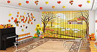 Осенние Фото Шторы в детский сад "Осень на ферме" - Любой размер! Читаем описание!