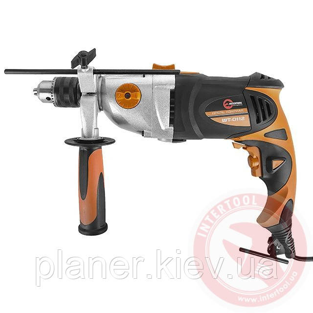 Дриль ударний STORM 1200 Вт, 2-швидкісний, алюмінієвий корпус редуктора INTERTOOL WT-0112