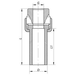 Розбірне нарізне з'єднання ВР 20x1/2F PPR Koer K0234.PRO (KP2599), фото 3