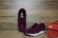 Женские кроссовки Puma Пума Trinomic бордовые замша. Код: ОД - 2380 36