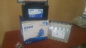 Акумулятор для мотоцикла гелевий EXIDE YT12A-BS 9.5 Ah 150x87x105