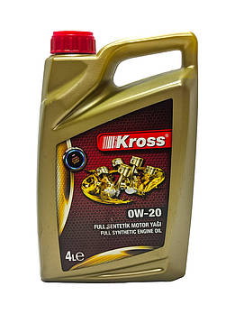 Олива моторна синтетика 0W20 (4 л) Kross FULL SYNTHETIC