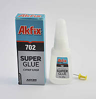 Супер клей «Akfix 702» (для стекла, резины, металла, керамики, пластика)