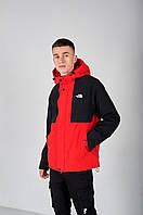 Чоловіча куртка демісезонна, колір червоний з чорним The North Face