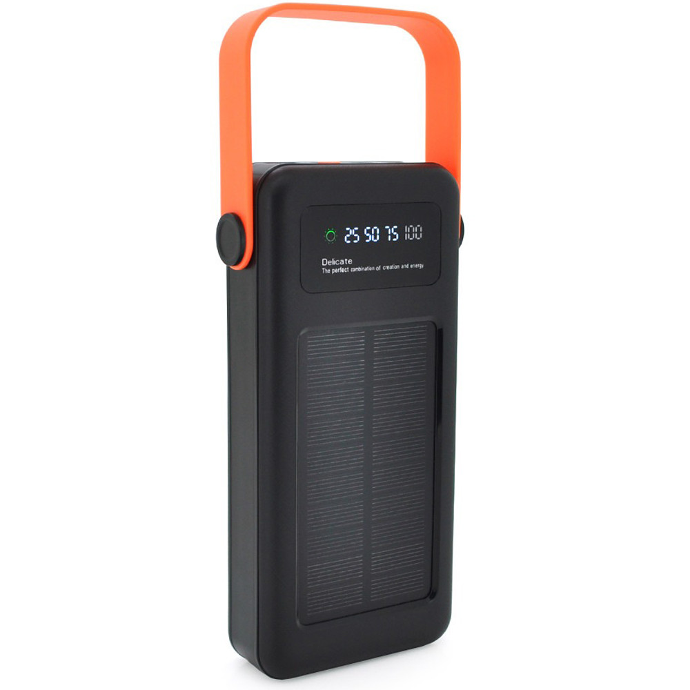Портативний Power Bank Solar YM-635CX 30000 mAh повербанк для смартфона з сонячною батареєю і ліхтариком