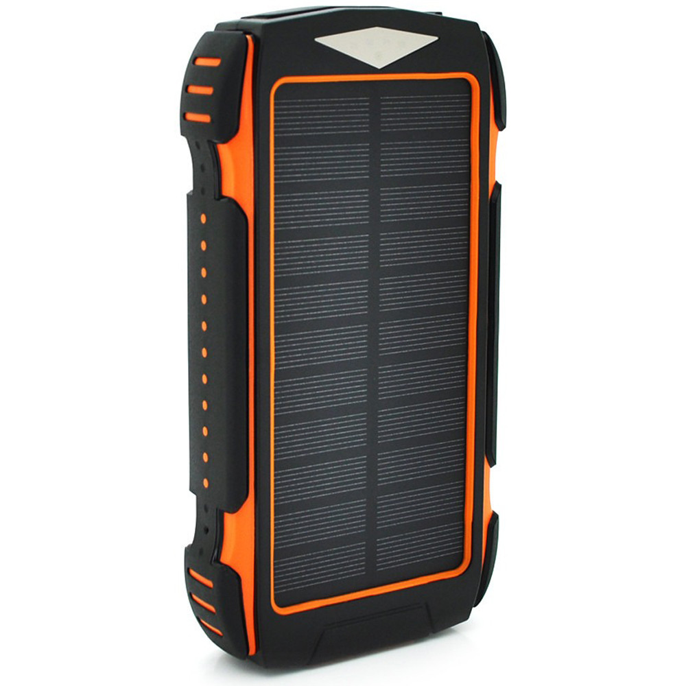 Портативний Power Bank Solar RH-30000-2 30000 mAh повербанк для смартфона з сонячною батареєю і ліхтариком