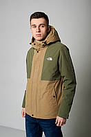 Чоловіча куртка демісезонна, колір кави з хакі The North Face