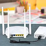Перетворювач підвищувальний для роутера кабель USB 5 В 12 В 5,5x2,1 кабель для роутера модему від Powerbank, фото 7