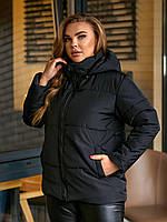 Демисезонная стёганная женская куртка Ткань:плащевка Утеплитель синтепон 100 Размер 48-50, 52-54, 56-58, 60-62