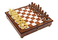 Шахматная доска с выдвижным ящиком и традиционными фигурами "Preimum classic" от итальянского бренда Italfama