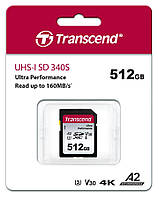 Transcend Карта пам'яті SD 512GB C10 UHS-I U3 A2 R160/W90MB/s 4K Baumar - Доступно Кожному
