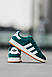 Чоловічі Кросівки Adidas Campus Green White 42-43-44, фото 4