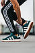 Чоловічі Кросівки Adidas Campus Green White 42-43-44, фото 9