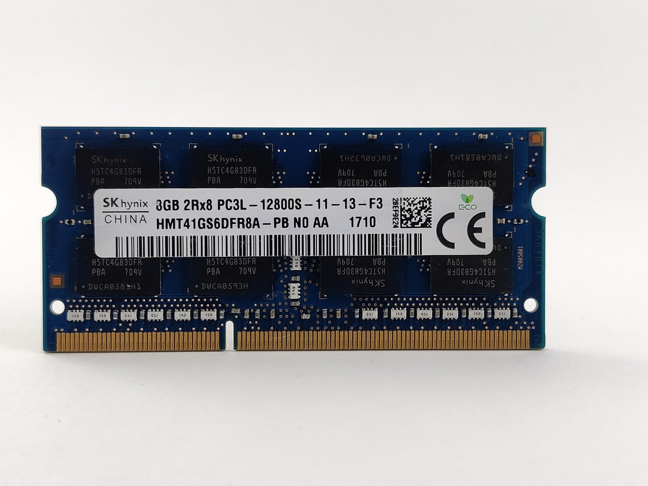 Оперативна пам'ять для ноутбука SODIMM SK hynix DDR3L 8Gb 1600MHz PC3L-12800S (HMT41GS6DFR8A-PB) Б/В