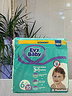 Подгузники Evy Baby 6 (16+ кг), 30 шт.