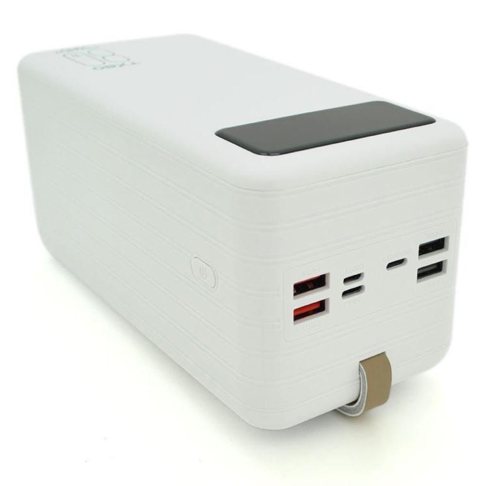 Портативний Power Bank Power Way TX-80 80000 mAh акумулятор повербанк для смартфона з ліхтариком Білий