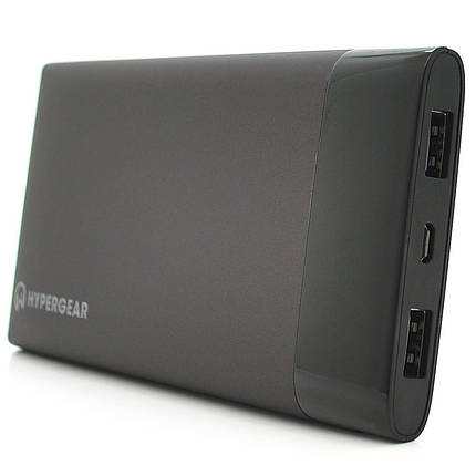 Портативний Power Bank Hypergear 16000 mAh зовнішній акумулятор швидка зарядка повербанк для смартфона Чорний, фото 1