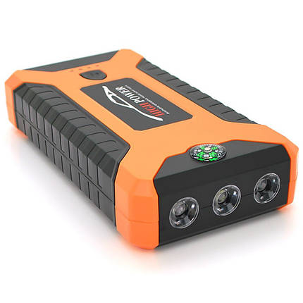 Пусковий прилад для акумулятора автомобіля JUMP STARTER JX27 9980 mAh повербанк для смартфона з ліхтариком, фото 1