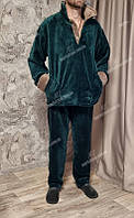 Пижама мужская теплая махровая большие размеры 50,52,54,56,58,60,62