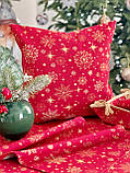 Декоративна наволочка Новорічна 45х45 см, однобічна гобелен, фото 5