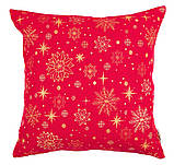 Декоративна наволочка Новорічна 45х45 см, однобічна гобелен, фото 7