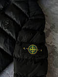 Чоловіча зимова куртка Stone Island M1689 чорна, фото 5