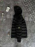 Чоловіча зимова куртка Stone Island M1689 чорна, фото 10