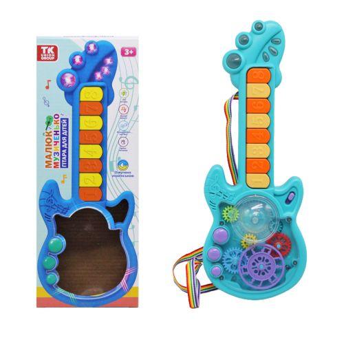 Гітара музична бірюзова (укр) [tsi222526-TSI], фото 1