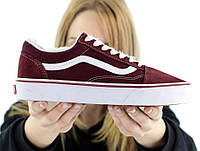 Vans Old Skool Low Bordo White Winter Fur