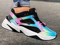 Nike M2K Tekno Black White Reflective Rainbow