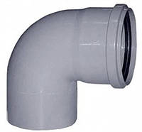 Колено канализационное внутреннее Plastimex К5090 ПВХ 50 мм 90°