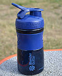 Шейкер спортивний (пляшка) BlenderBottle SportMixer Flip 20oz/590ml Navy, фото 9