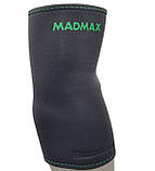 Налокітник MadMax MFA-293 Zahoprene Elbow Support Dark Grey/Green (1шт.) M, фото 4