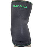 Налокітник MadMax MFA-293 Zahoprene Elbow Support Dark Grey/Green (1шт.) M, фото 5