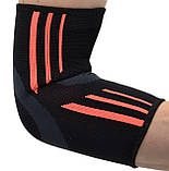 Налокітники Power System PS-6020 Elbow Support Evo Black/Orange (2шт.) XL, фото 4