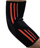 Налокітники Power System PS-6020 Elbow Support Evo Black/Orange (2шт.) XL, фото 5