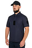 Тактичне поло CoolPass Патрульного НГУ Dark blue Velcro темно-синє - WinTac, фото 5