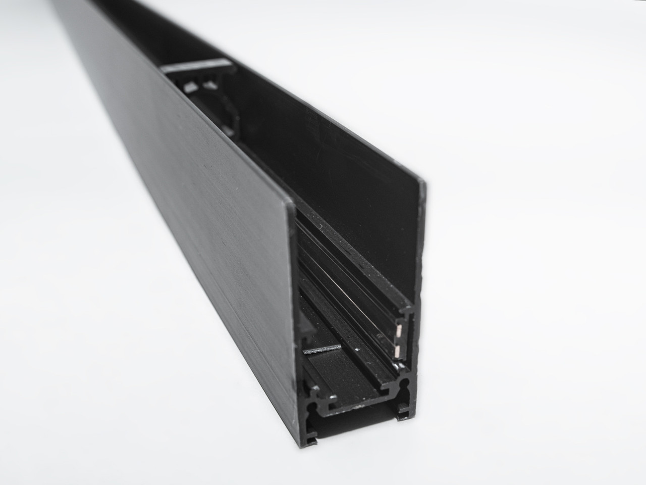 Рейлінг-шинопровід для магнітної трекової системи, підвісний/накладний, 2 м QY-CX102B-20-2M-BK