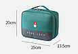 Органайзер-сумка для ліків "GOOD LUCK". Розмір 25х20х13,5 см. Сіра, фото 4