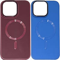 Шкіряний чохол Bonbon Leather Metal Style with MagSafe для Apple iPhone 13 (6.1") BAN